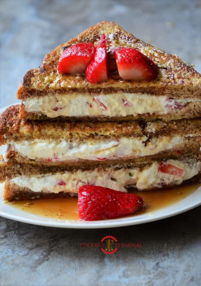 IHOP *CopyCat* French Toast with Cream Cheese & Strawberry Filling served