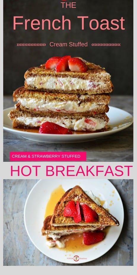 IHOP *CopyCat* French Toast with Cream Cheese & Strawberry Filling pin image