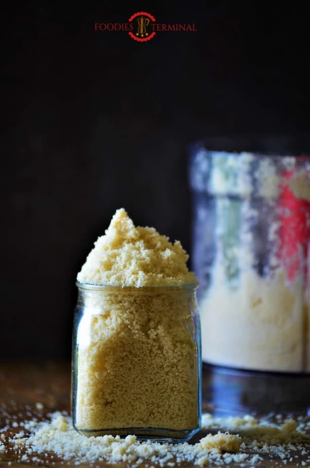 Almond floor in a jar.