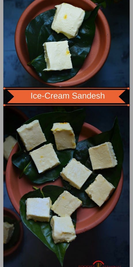 Ice Cream sandesh served for delight.