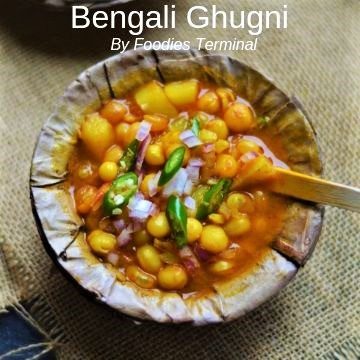 Ghugni in disposable plate