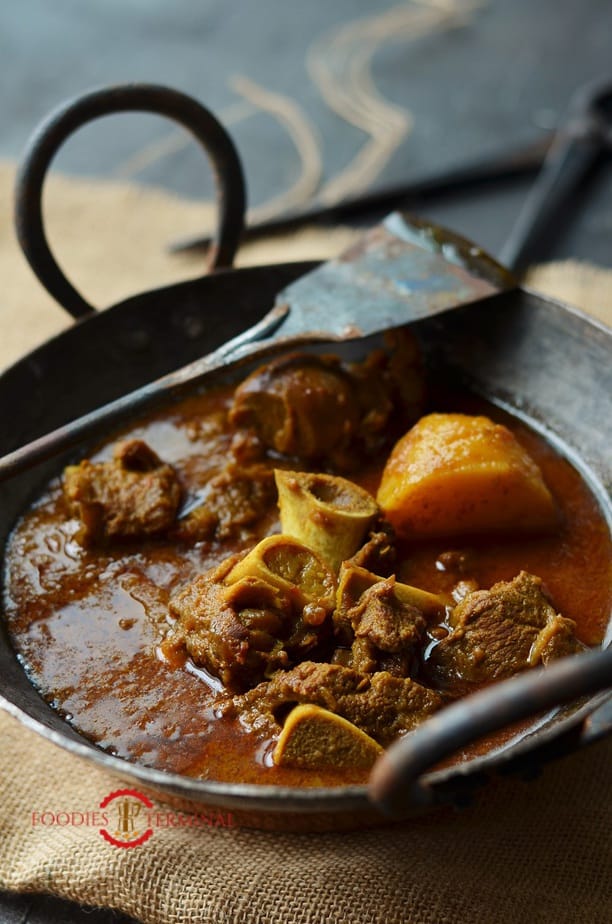 Instant Pot Curry Goat cooked with Potato chunks