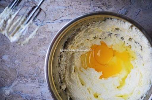 Egg in the cake batter