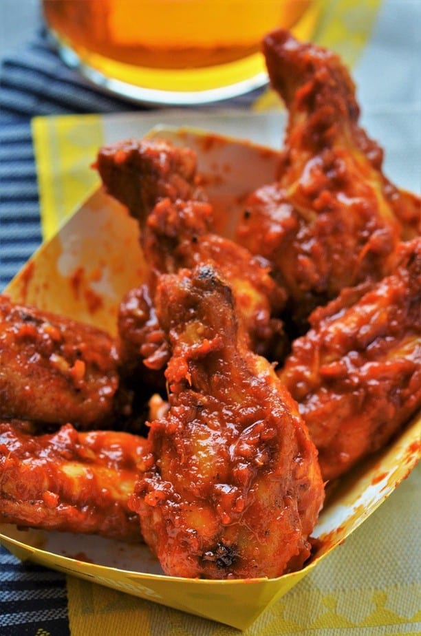 Korean Gochujang Chicken Wings looks tasty