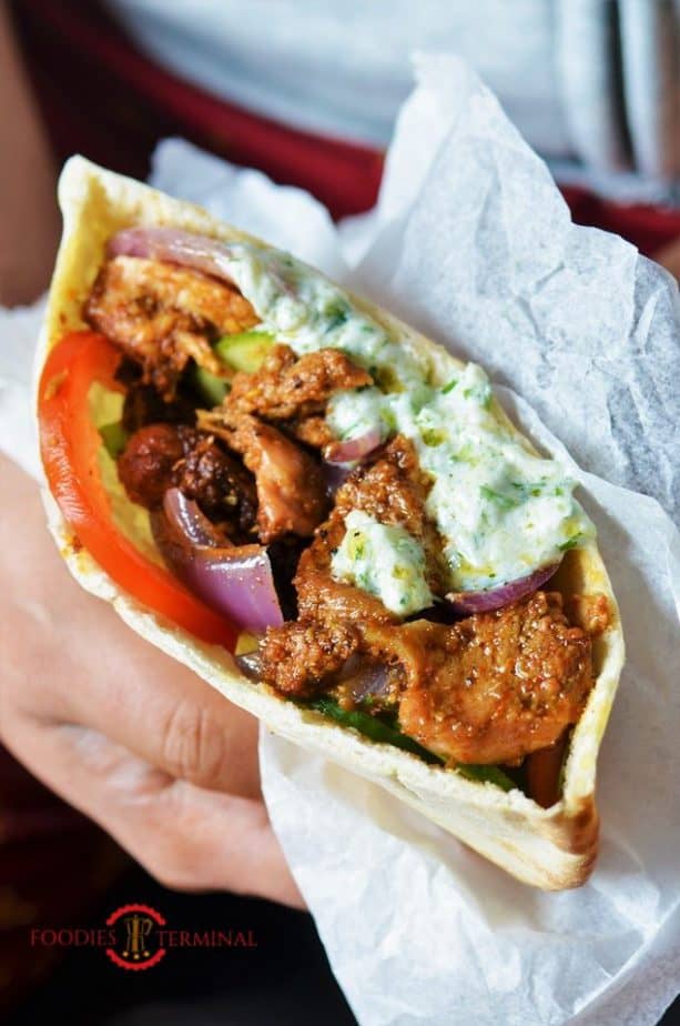 Authentic Greek Chicken Gyros Recipe with Tzatziki Sauce » Foodies