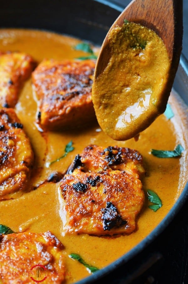 Fish Tikka masala recipe cooked with Salmon