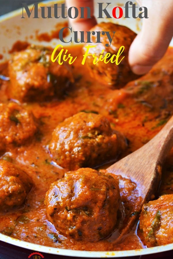 Mutton Keema balls curry in a creamy sauce