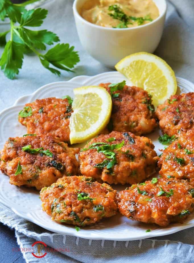 Easy Shrimp Cakes with Spicy Cajun Sauce - Simple And Savory