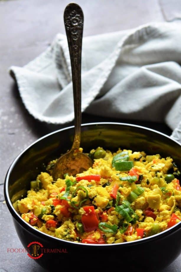 Tofu scramble recipe with veggies