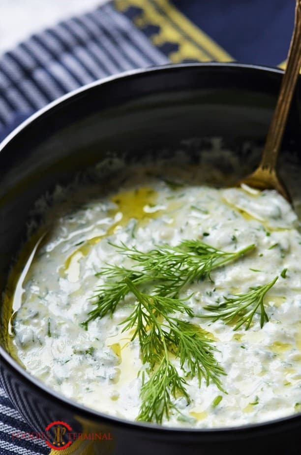 Best Tzatziki sauce recipe with lots of dill