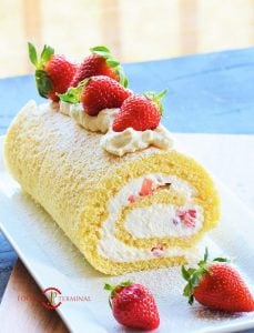 Vanilla Swiss Roll Cake Recipe » Foodies Terminal