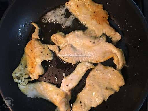 Pan searing chicken breasts