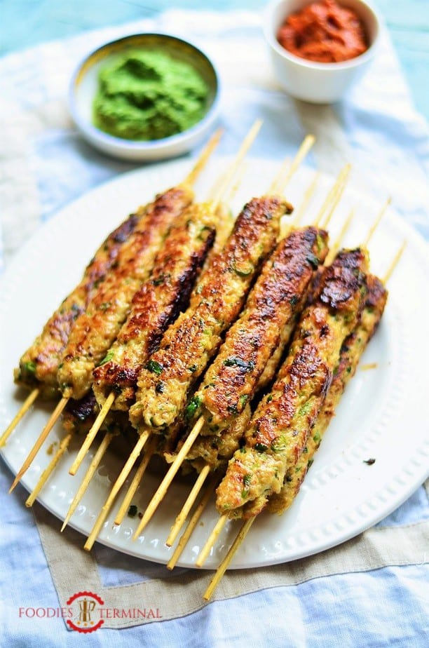 Chicken Seekh Kabab Recipe | Chicken Keema Kabab » Foodies Terminal