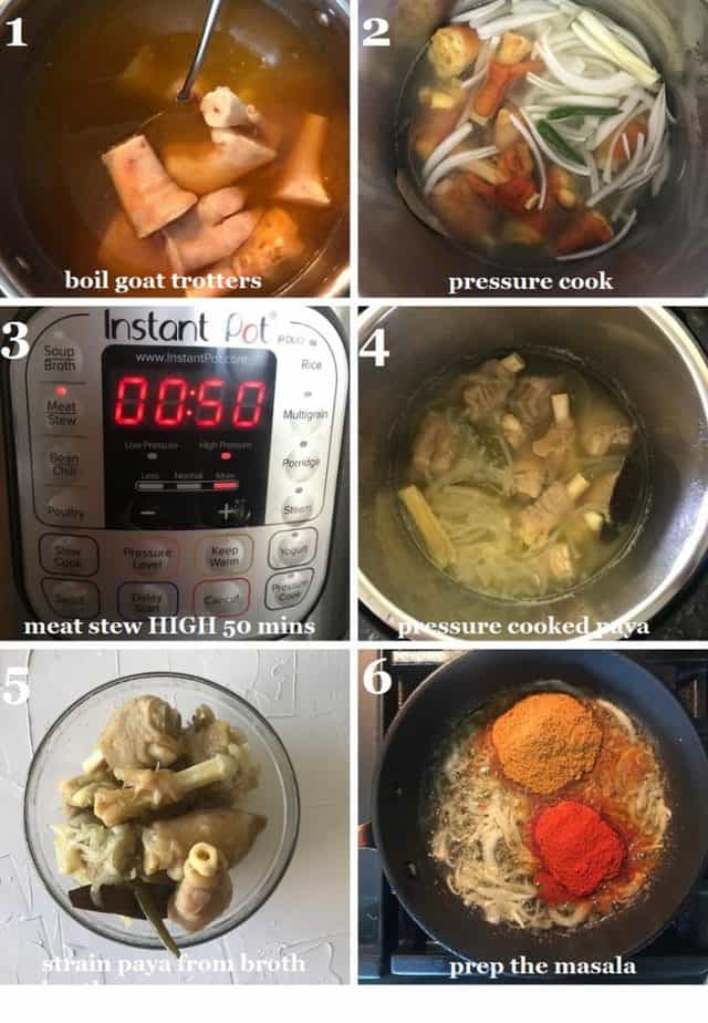 Mutton Paya (step by step) Instant Pot Mutton Paya Goat Trotters