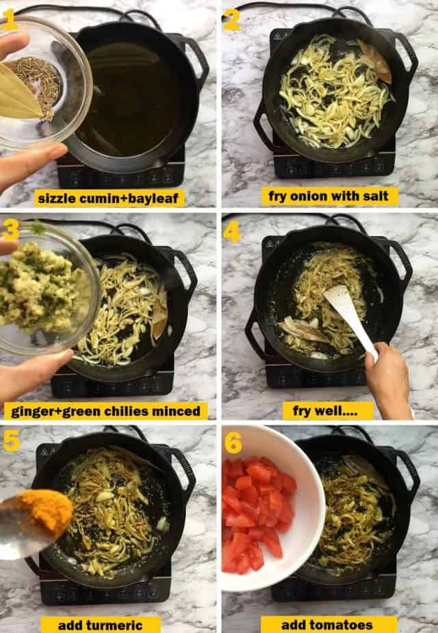 Step by step cauliflower sabji with pictures