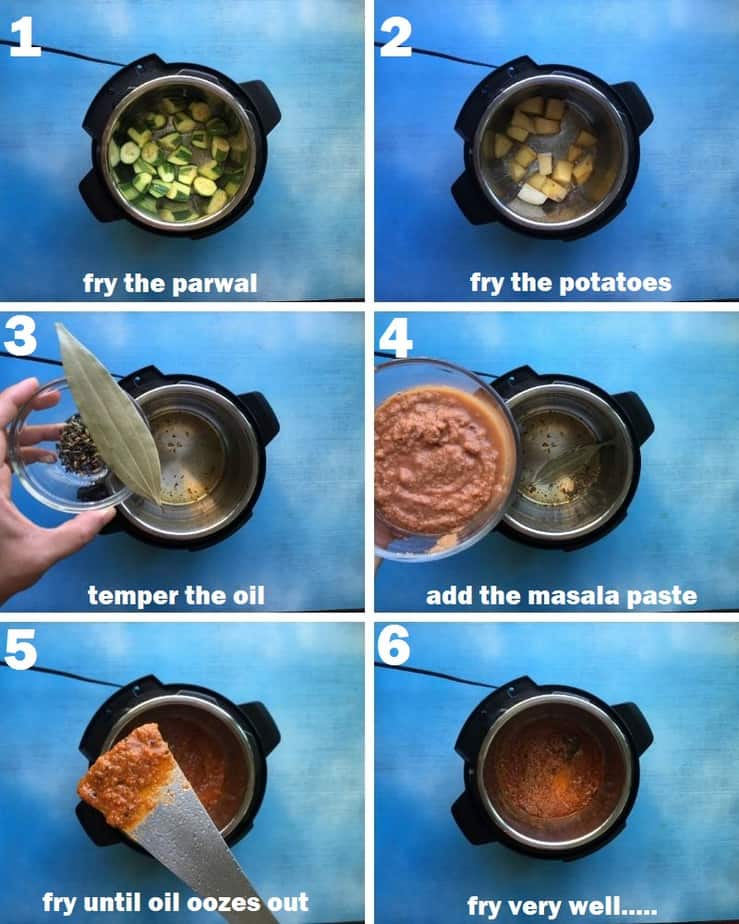 Recipe steps shown with process shots