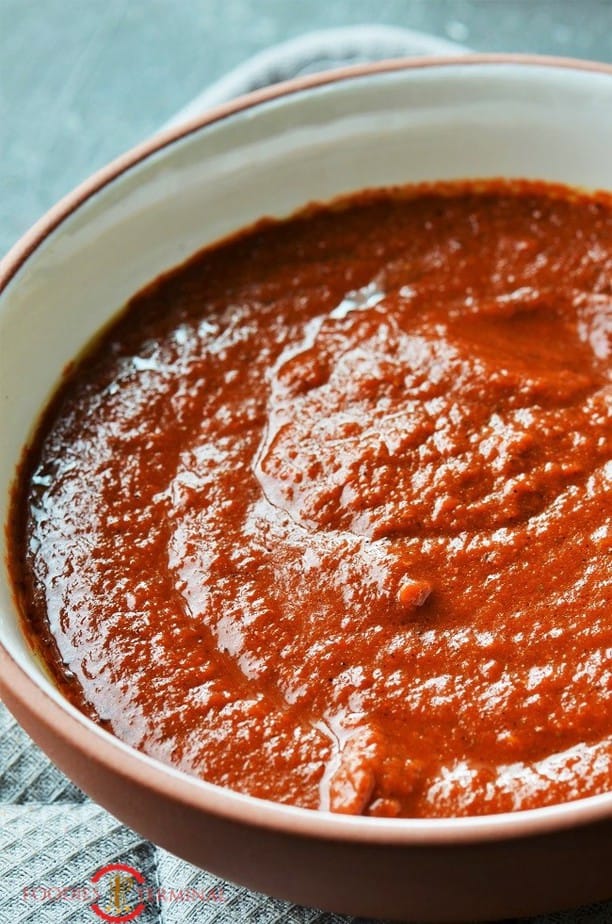 Homemade Peri Peri Sauce in a bowl