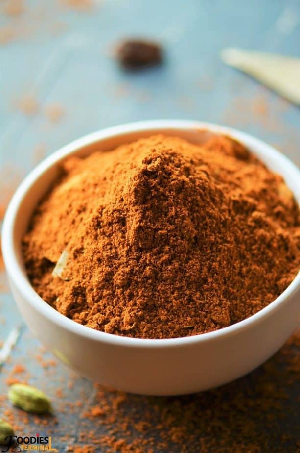 Biryani Masala Powder made at home in a bowl