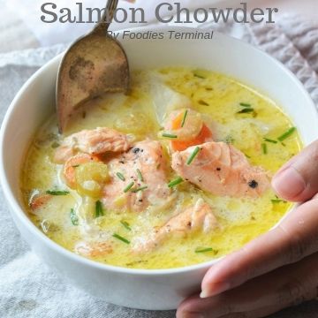 Alaskan Salmon Chowder | Healthy Salmon Chowder in Instant Pot (Video ...