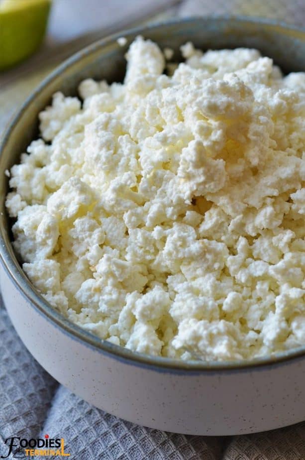 Homemade Chenna kept in a bowl