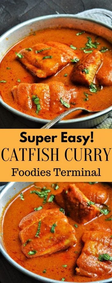 Easy Catfish fillet curry 