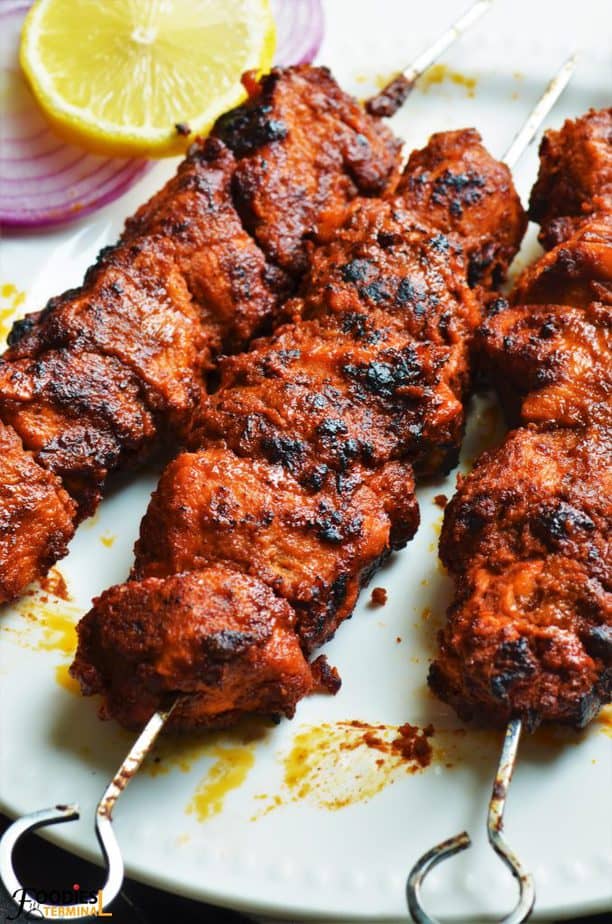 Chicken Angara Kabab baked in oven 