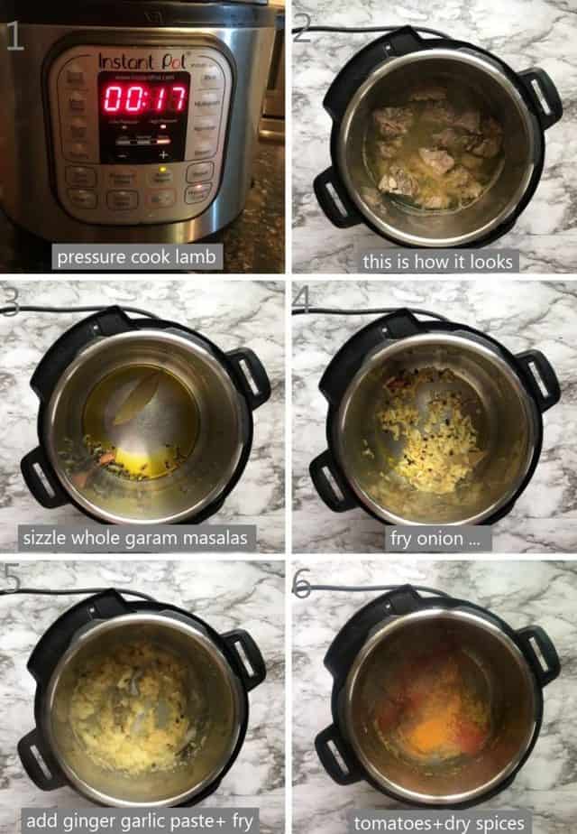 How to make lamb curry in instant pot step by step