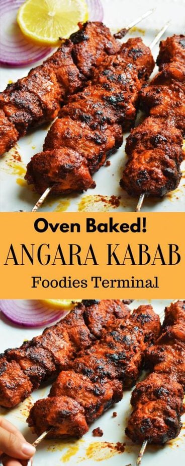 angara Kabab cozido em forno angara kabab cozido