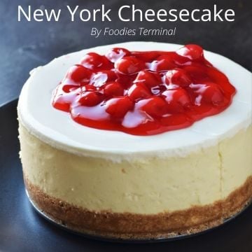 Instant Pot Cheesecake with cerries