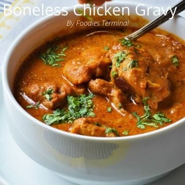 Indian style Boneless chicken gravy in instant pot