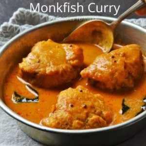Easy Monkfish Curry recipe made with coconut milk