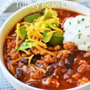 Instant Pot turkey chili with black bean