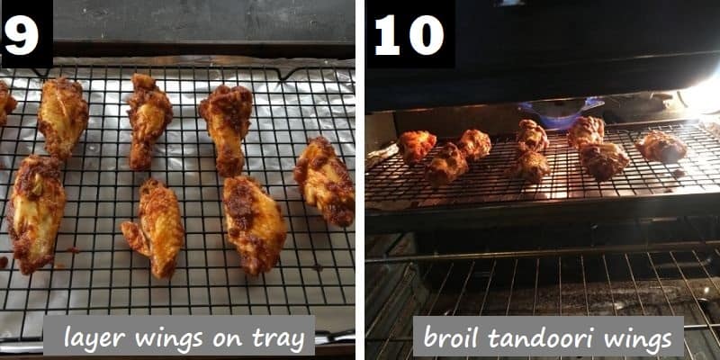 broil the tandoori chicken wings