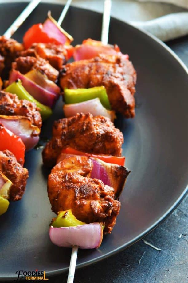 tikka chicken kebabs