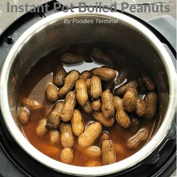 pressure cooked boiled peanuts in instant pot