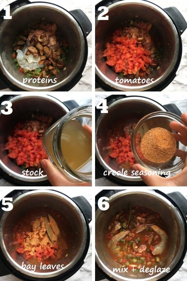 how to make gumbo in instant pot step by step with pics