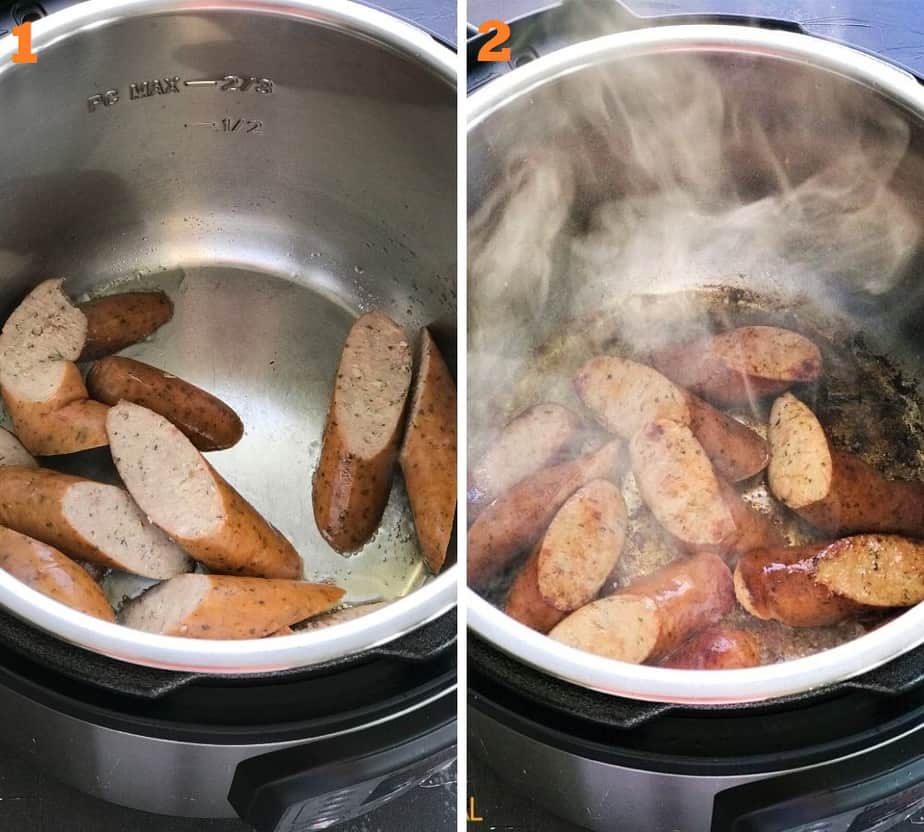 browning sausages in instant pot