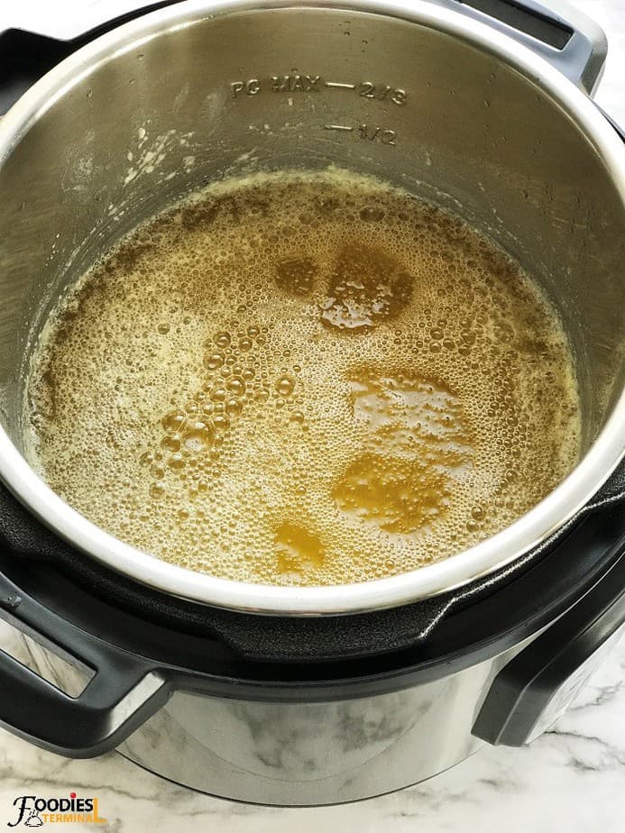 cooking clarified butter in the instant pot