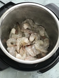 frozen thawed shrimp in instant pot