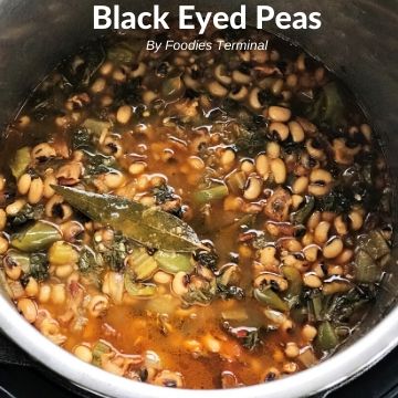 Instant Pot black eyed peas no soak dry peas