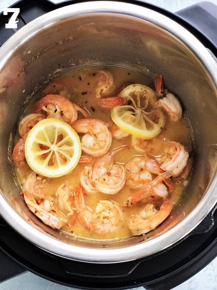 Instant pot shrimp scampi with white wine