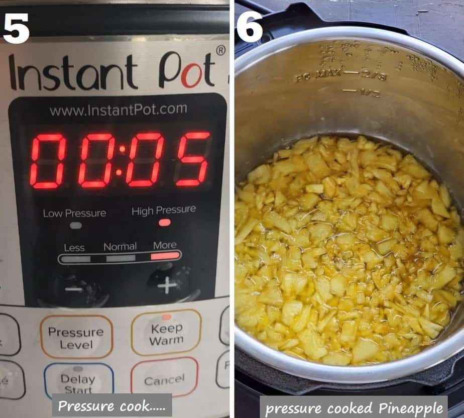 pressure cook pineapple in instant pot