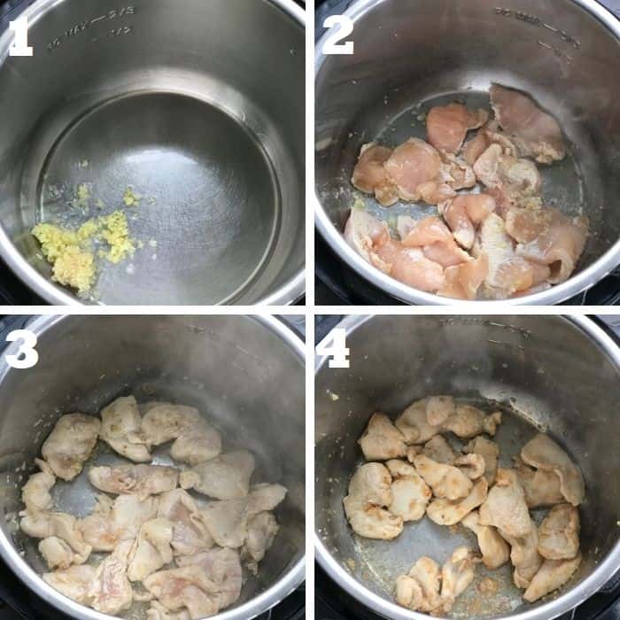 sauteing chicken in instant pot