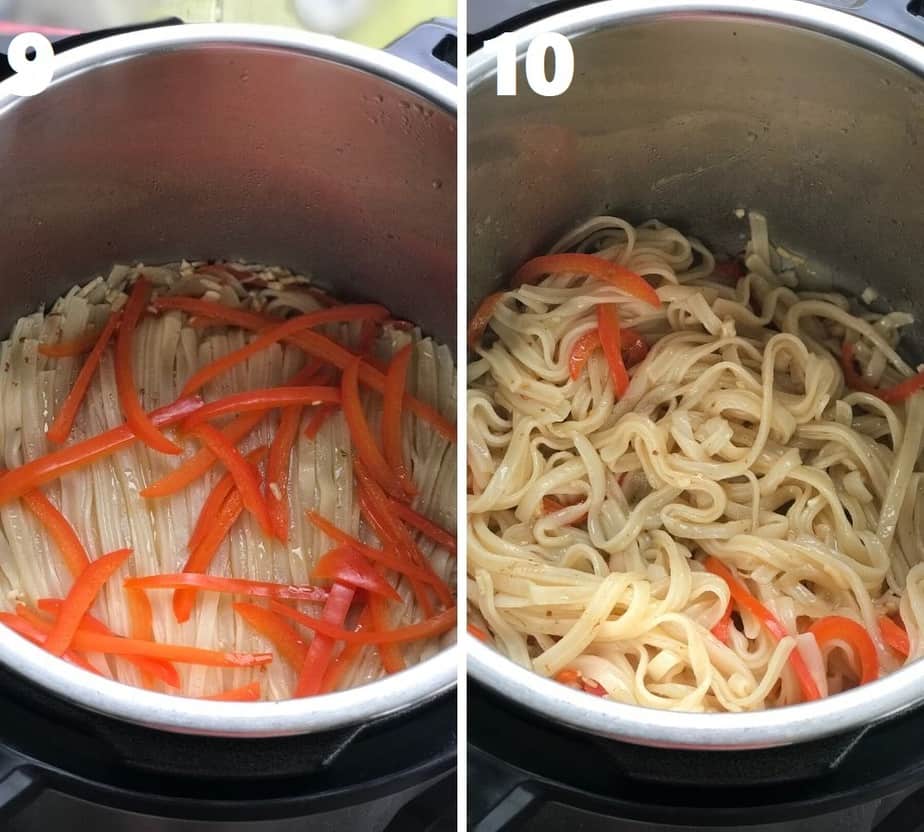 de-tangling cooked rice noodles in instant pot