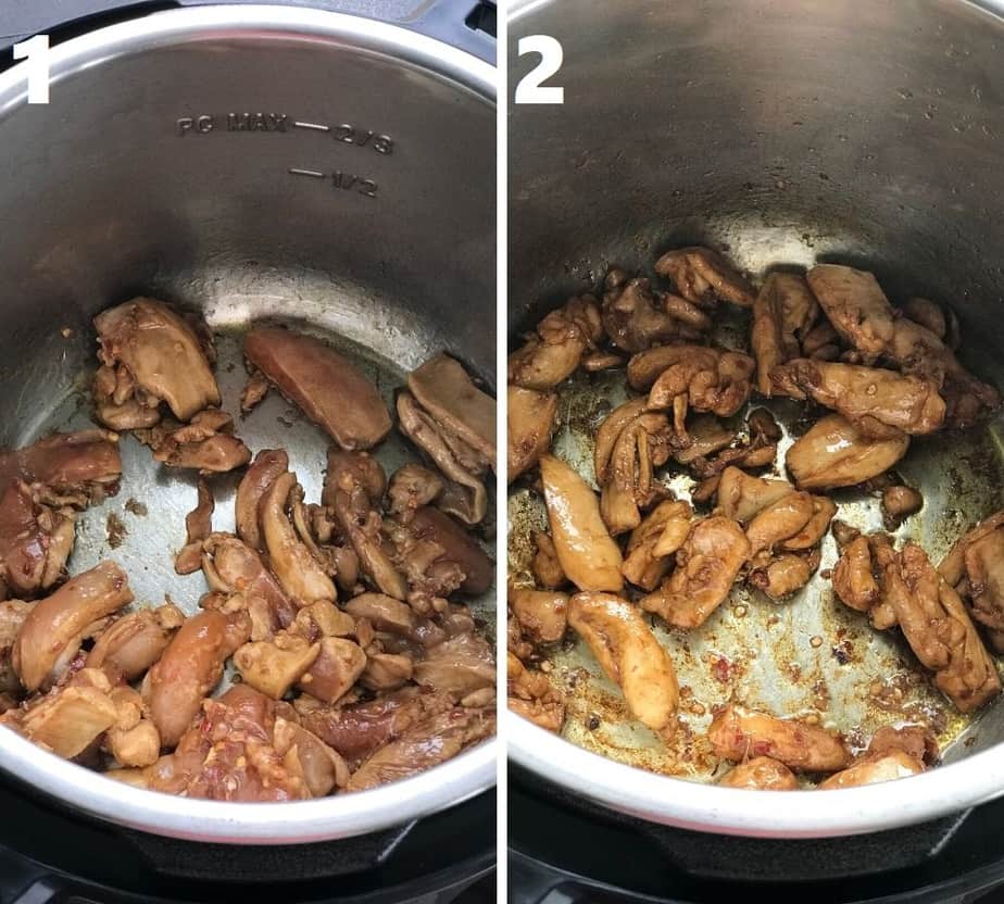 sauteing chicken in instant pot