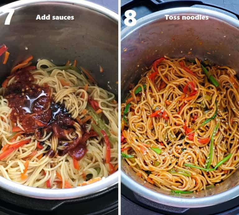 Chili Garlic Noodles Instant Pot (Video) » Foodies Terminal