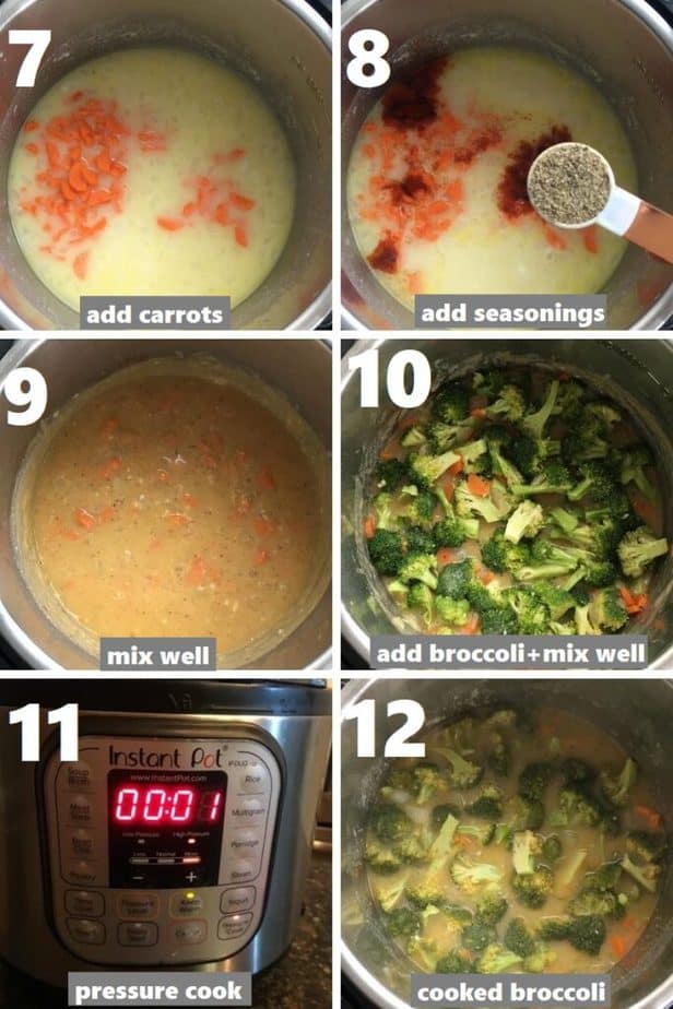 pressure cooking broccoli in instant pot