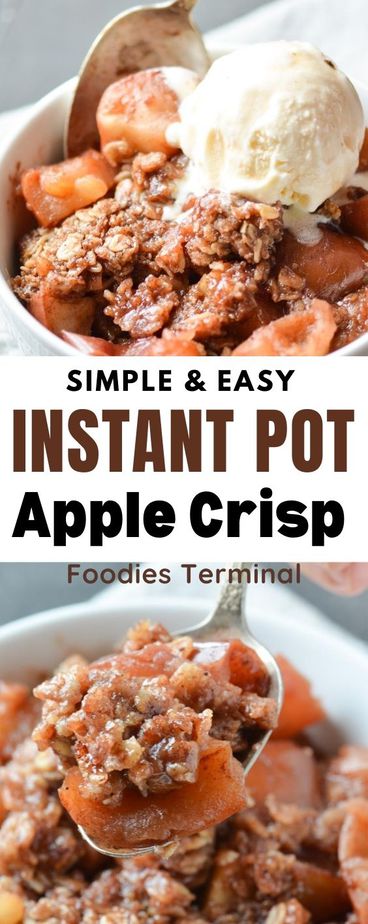Instant Pot Apple Crisp (Video) | Foodies Terminal » Foodies Terminal