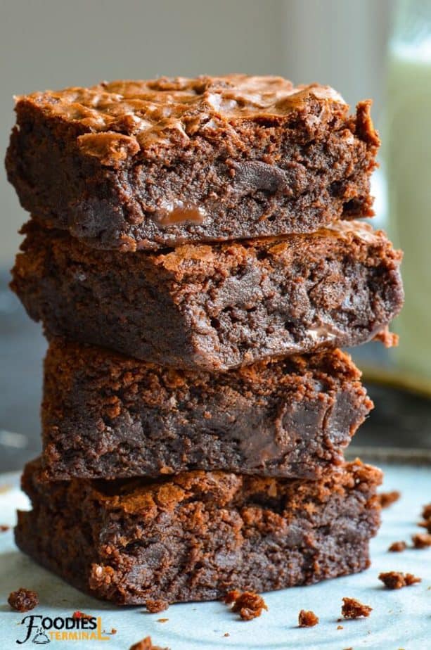 Air Fryer Brownies - Supergolden Bakes