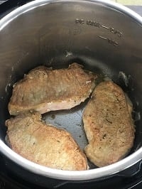 searing pork chops in instant pot
